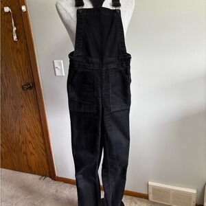 Black Denim Overalls